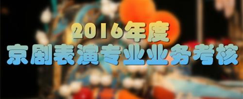 日B网址国家京剧院2016年度京剧表演专业业务考...